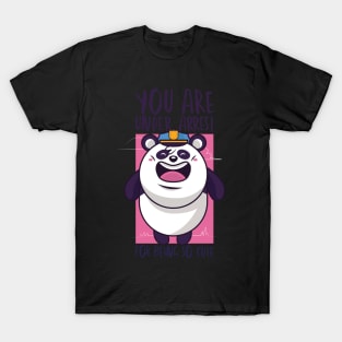 Cute Panda Police Funny Panda T-Shirt